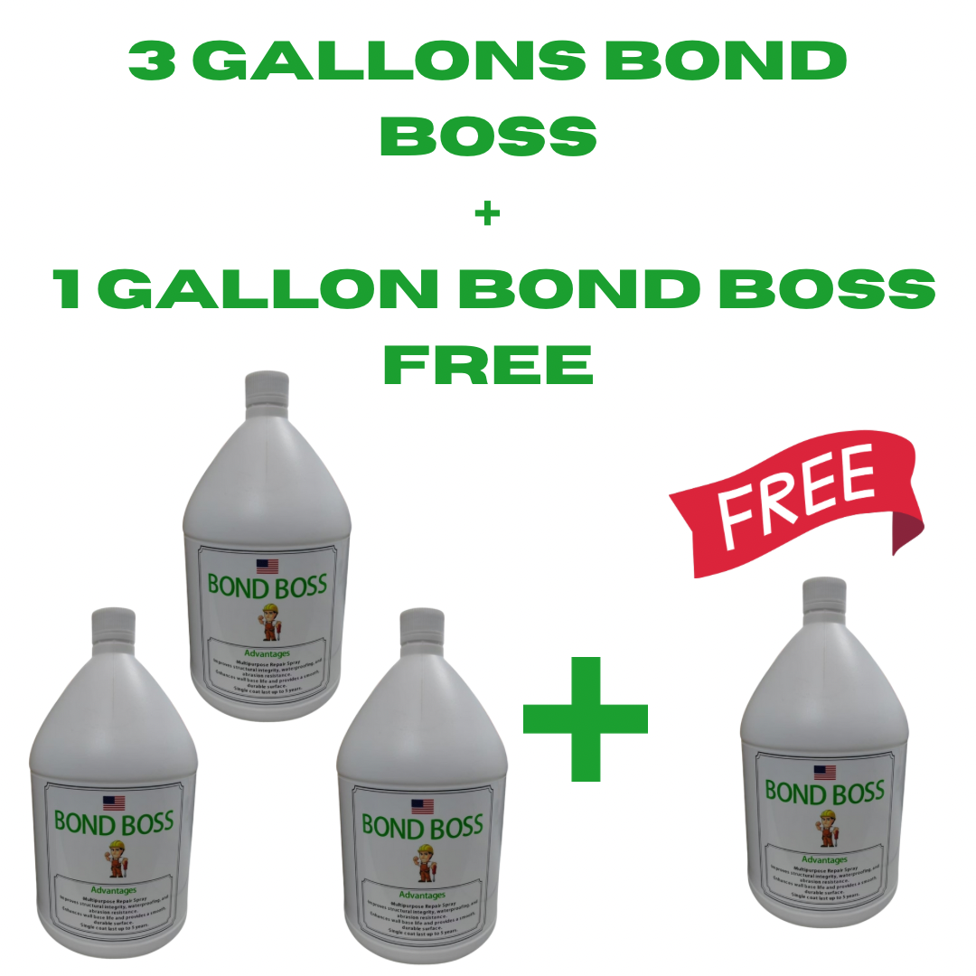 Bond Boss™ - Multipurpose Repair Spray ( 3 Gall + 1 Gall )